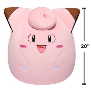 NWOT Pokémon Squishmallow Clefairy 20 Inch Plush